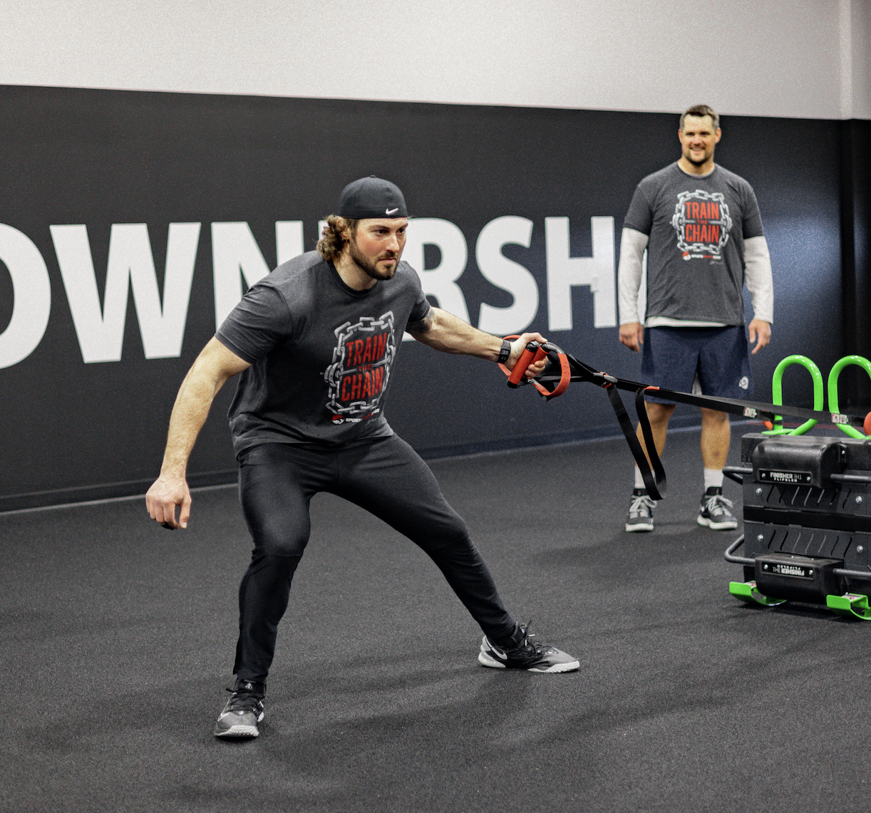 Ryan Groy Lineman Football FlipSled Drill 